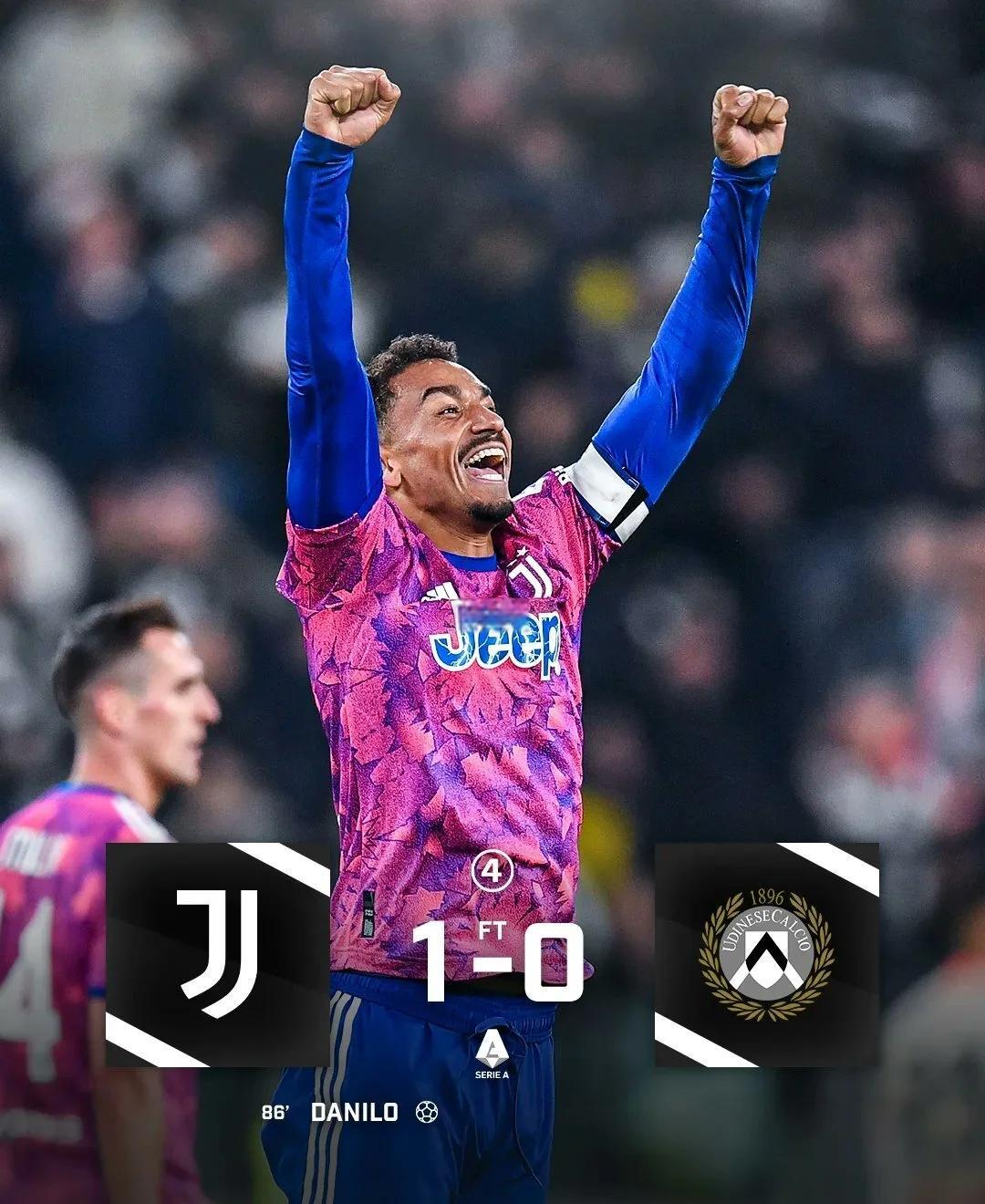 尤文图斯客场告捷，尤文图斯凭一球小胜